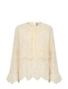 Sc-Vahida Tops Blouses Long-sleeved Cream Soyaconcept