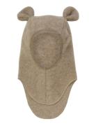 Balaclava Ears Wool Fleece Accessories Headwear Balaclava Beige Huttel...