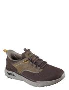 Men Arch Fit Crosser Low-top Sneakers Brown Skechers