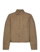 Liara Shirt Jakke Denimjakke Khaki Green Noella
