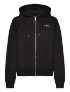 Monologo French Terry Fz Bf Hood Tops Sweatshirts & Hoodies Hoodies Bl...