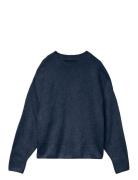Vmboom Ls O-Neck Pullover Ga Noos Tops Knitwear Jumpers Navy Vero Moda