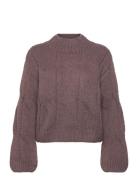 Lynx Knit Tops Knitwear Jumpers Brown Noella
