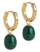 Hoops, Significant Enamel Accessories Jewellery Earrings Hoops Green E...