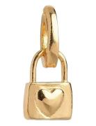Charm, Locked Love Halskæde Hængesmykke Gold Enamel Copenhagen