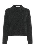 Gzalpha Polo Pullover Tops Knitwear Jumpers Grey Gestuz