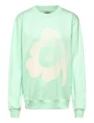 Loisto Unikko Placement Tops Sweatshirts & Hoodies Sweatshirts Green M...