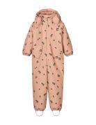 Maddy Pu Rainsuit Outerwear Coveralls Rainwear Coveralls Pink Liewood