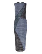 Sutton Dress Knælang Kjole Navy Noella