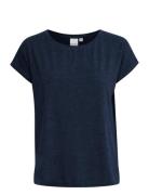 Ihrebel Ss6 Tops T-shirts & Tops Short-sleeved Navy ICHI