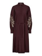 Mmjiza Jorda Dress Dresses Shirt Dresses Brown MOS MOSH