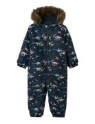 Nmmsnow10 Suit Aop Fo Noos Outerwear Coveralls Snow-ski Coveralls & Se...