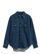 Rel Pocket Denim Shirt Tops Shirts Denim Shirts Blue GANT