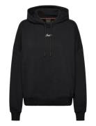 C_Ehoody_S Tops Sweatshirts & Hoodies Hoodies Black BOSS