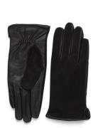 Gloves W. Suede Accessories Gloves Finger Gloves Black DEPECHE