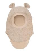 Balaclava Ears Wool Accessories Headwear Balaclava Cream Huttelihut