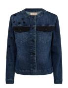 Mmleenah Bouquet Jacket Jakke Denimjakke Blue MOS MOSH