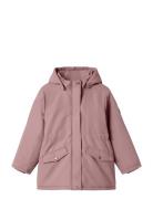 Nkfmarlow Parka Jacket Pb Parka Jakke Pink Name It