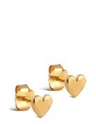 Studs, Heart Accessories Jewellery Earrings Studs Gold Enamel Copenhag...