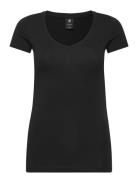 Base V T Wmn Cap Sl Tops T-shirts & Tops Short-sleeved Black G-Star