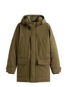 Rockie Down Parka Parka Jakke Khaki Green Tommy Hilfiger