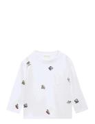 Snoopy Embroidered T-Shirt Tops T-shirts Long-sleeved T-Skjorte White ...