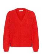 Slvespera Pullover Tops Knitwear Jumpers Red Soaked In Luxury