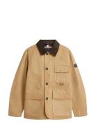 Waxed Barn Jacket Parka Jakke Beige Tommy Hilfiger