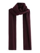 Scarf Knitted Petra Accessories Scarves Winter Scarves Burgundy Lindex