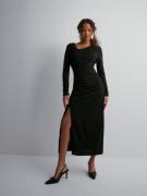JdY - Langærmede kjoler - Black - Jdymekko L/S Long Slit Dress Jrs At ...