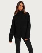 Selected Femme - Sort - Slfselma Sefika Ls Knit Rollneck No