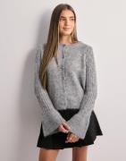 Vero Moda - Grå - Vmlori Ls O-Neck Cardigan Vma