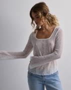 Only - Hvid - Onlmedelina L/S Flared Top Jrs