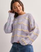 Vero Moda - Lilla - Vmhatty Ls O-Neck Stitch Pullover B