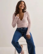 Nelly - Pink - Lace Wrap Top