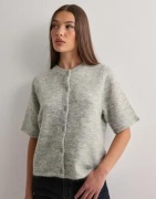 Selected Femme - Grå - Slflulu 2/4 Knit Cardigan Noos