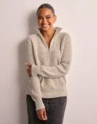 Object Collectors Item - Beige - Objnova Stella Zipper Pullover Noos