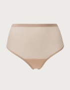 Bye Bra - Beige - Forming Tulle Mid Waist Thong