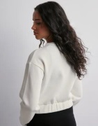 Nelly - Hvid - Chunky Jacket Sweat