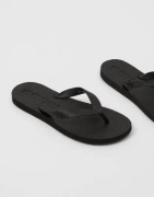 Sleepers - Sort - Slim Wide Strap Flip Flops