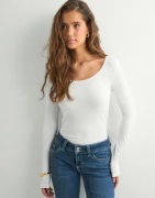 Vero Moda - Hvid - Vmmaxi My Ls Soft Long U-Neck Noos