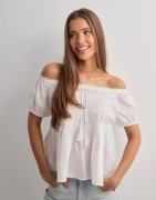 Nelly - Hvid - Tassel Blouse
