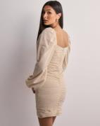 Nelly - Beige - Little Ruched Dress