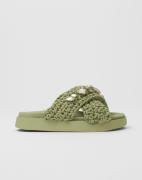 Inuikii - Grøn - Slipper Woven Stones