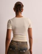 JJXX - Beige - Jxmille Str Ss Tee Jrs
