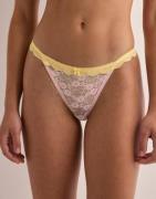 Nelly - Pink - Contrast Lace Thong