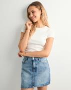Only - Blå - Onlstella Short Skirt Dnm Azg Noos