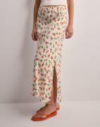 Pieces - Mønstret - Pcnya Hw Long Slit Skirt Bc