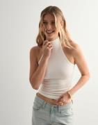 Nelly - Hvid - Sleeveless Polo Top