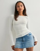 Nelly - Hvid - Ultra Soft Boat Neck Top